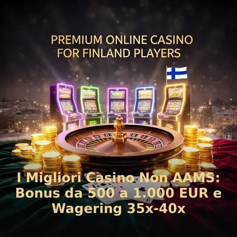 I Migliori Casino Non AAMS: Bonus da 500 a 5.000 EUR e Requisito di puntata 35x-40x